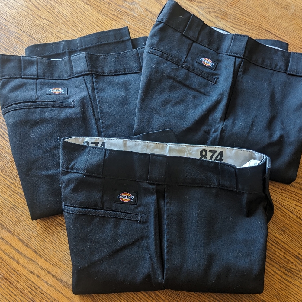 Dickies Men's Classic Black Trousers